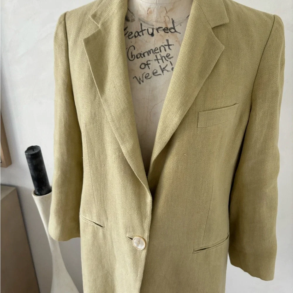 Massimo Dutti Limited Edition Linen Pant Suit size 6 - Picture 3 of 14
